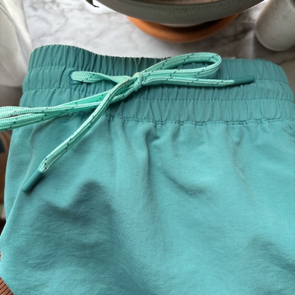 L.L. Bean Nylon Quick Dry Mini Skirt Green Teal Gorpcore Hiking Size Large - Picture 6 of 7